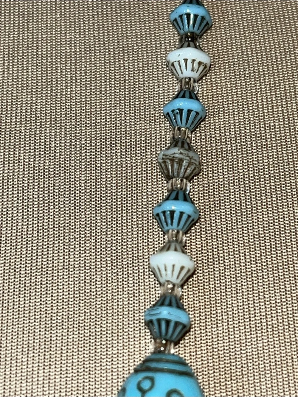 Vintage Attributed Neiger Brothers Czech Glass Beaded Necklace 1920's